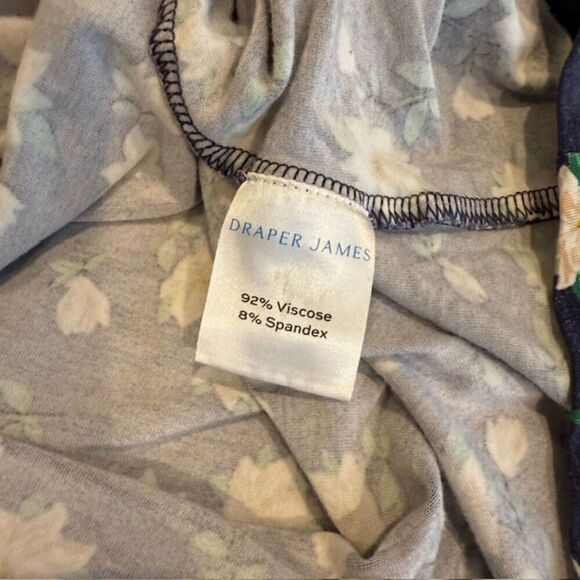 Draper James Kitty Dress in Magnolia Blue with White Floral Print Size Large - Picture 7 of 12